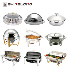 Professionelle Edelstahl Hotel Chafing Dish Catering Material Stahl Buffet Set Ausrüstung Speisenwärmer Für Verkauf In Guangzhou